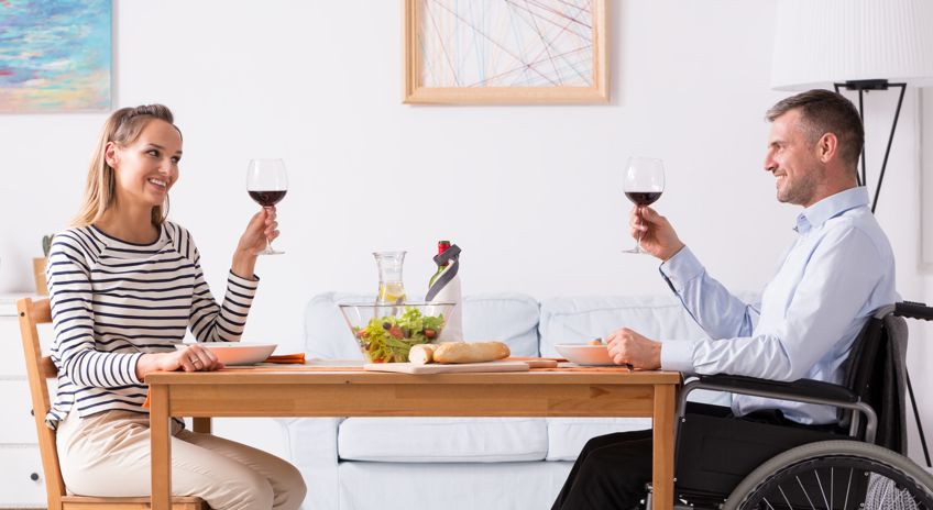 Two people having a conversation